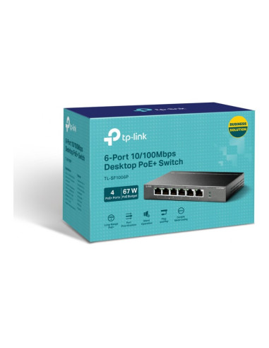 TP-Link TL-SF1006P Switch 6 puertos