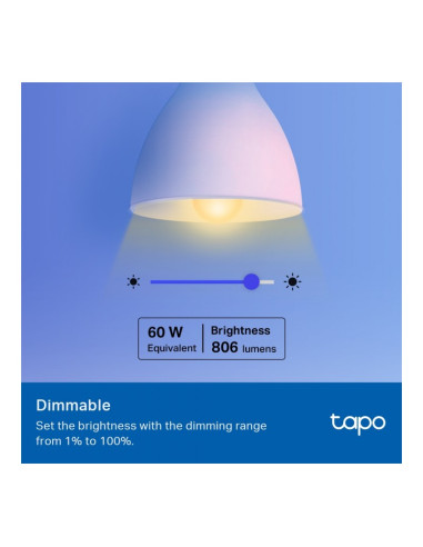Tp-Link Tapo TL13E 6500K WiFi E27 Bombilla inteligente