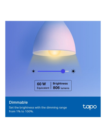 Tp-Link Tapo TL13E 6500K WiFi E27 Bombilla inteligente