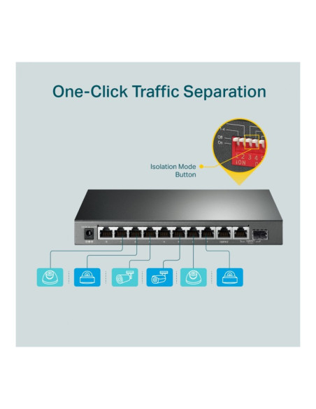 TP-Link TL-SG1210MP Switch 10 puertos