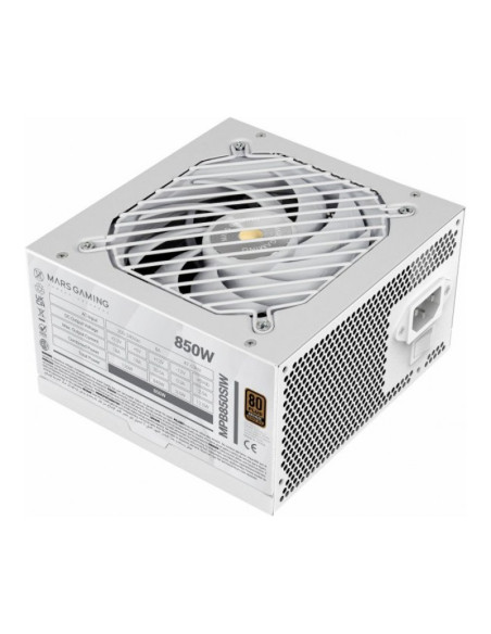 Mars Gaming MPB850SI Fuente de alimentación Blanca 850W