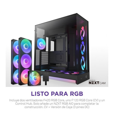 NZXT H9 Flow RGB+ (2025) ATX Caja para PC