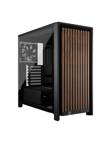 Corsair Frame 4000D RS Wood Black & Walnut ATX Caja para PC