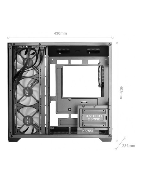 Mars Gaming MCV5 ARGB Blanca ATX Caja para PC