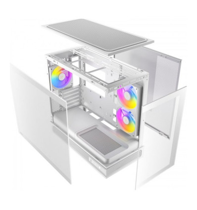 Antec C2M aRGB Blanca Micro-ATX Caja para PC