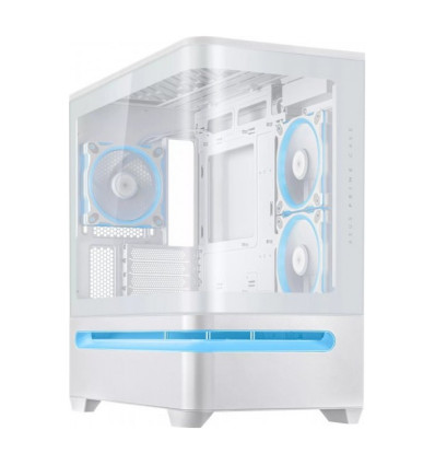 Asus Prime AP202 TG aRGB Blanca Micro-ATX Caja para PC