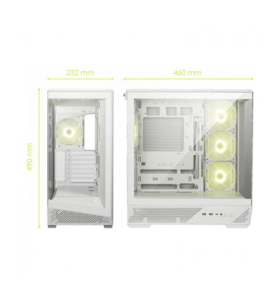 MSI MAG Pano 130R PZ Blanca ATX Caja para PC