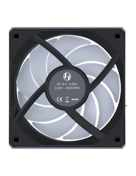 Lian Li UNI FAN CL120 Wireless RGB PWM Black 120mm Ventilador PC