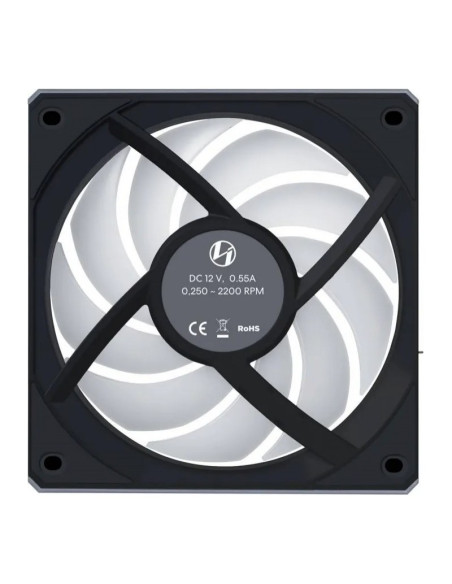 Lian Li UNI FAN CL120 Wireless RGB Reverse Blade PWM Black 120mm Ventilador PC