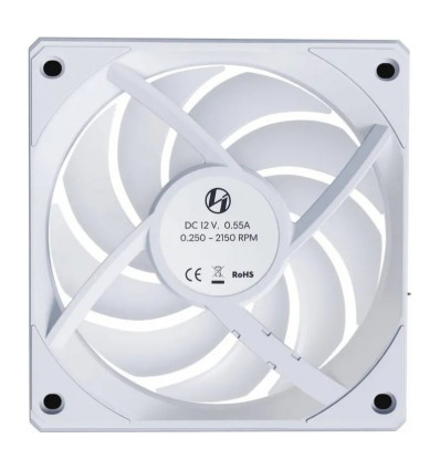 Lian Li UNI FAN CL120 Wireless RGB Reverse Blade PWM White 120mm Pack de 3 ventiladores PC