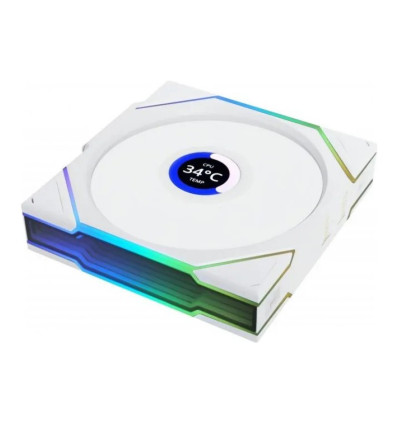 Lian Li UNI Fan TL Wireless aRGB LCD 120 Reverse Blanco 120mm Ventilador PC
