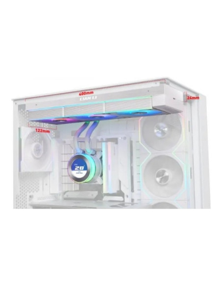 Lian Li Hydroshift II LCD-C 360CL Blanca 360mm Refrigeración líquida PC