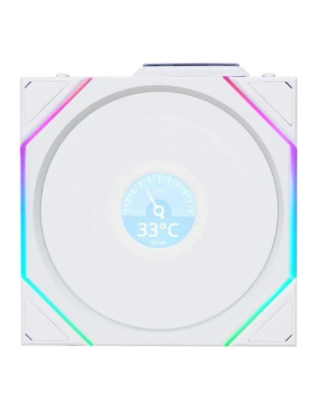 Lian Li Uni TL120 LCD Blanco 120 mm Ventilador PC