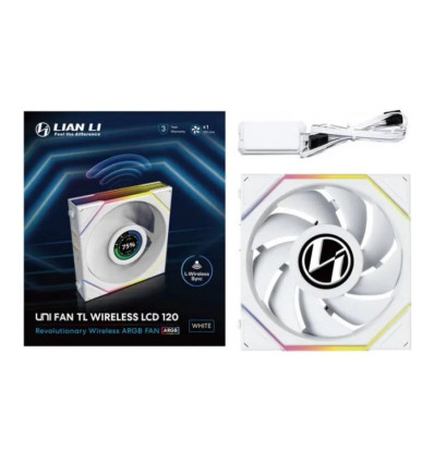 Lian Li Uni TL120 LCD Blanco 120 mm Ventilador PC