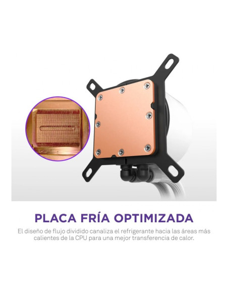 NZXT Kraken Plus 360 RGB Blanca 360mm Refrigeración líquida PC
