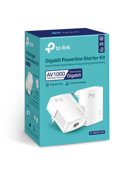 PLC TP-LINK TL-PA7017 KIT 2 UNITS GIGABIT