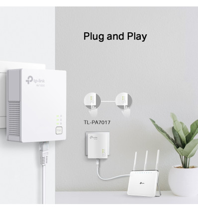 PLC TP-LINK TL-PA7017 KIT 2 UNITS GIGABIT