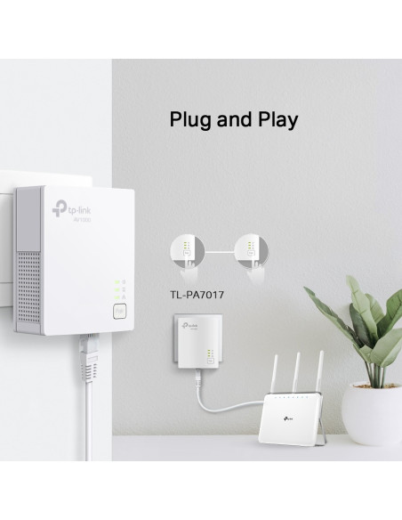 PLC TP-LINK TL-PA7017 KIT 2 UNITS GIGABIT