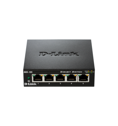 SWITCH D-LINK 5 PUERTOS 10/100/1000 DGS-105  METAL