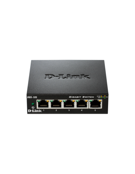 SWITCH D-LINK 5 PUERTOS 10/100/1000 DGS-105  METAL