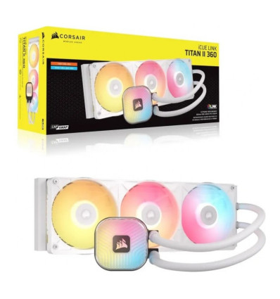 Corsair iCUE Link TITAN II 360 RX RGB Blanca Refrigeración Líquida PC