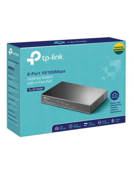 SWITCH TP-LINK 8 PUERTOS TL-SF1008P 10/100 4 POE