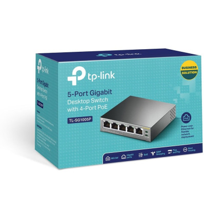 SWITCH 5 PUERTOS TP-LINK TL-SG1005P GIGABIT 4POE
