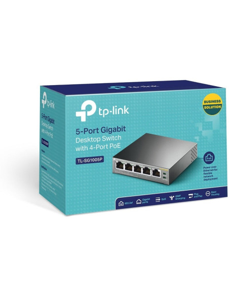 SWITCH 5 PUERTOS TP-LINK TL-SG1005P GIGABIT 4POE