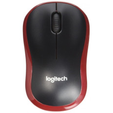 RATON LOGITECH M185 NEGRO-ROJO 910-002236 WIRELES