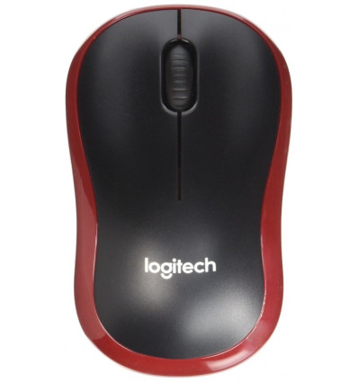RATON LOGITECH M185 NEGRO-ROJO 910-002236 WIRELES