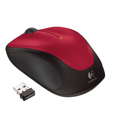 RATON LOGITECH M235 WIRELESS ROJO/NEGRO