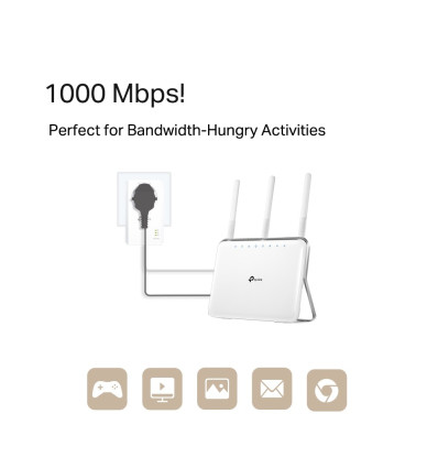 PLC TP-LINK TL-PA7017P KIT 2 UNITS GIGABIT ENCHUFE