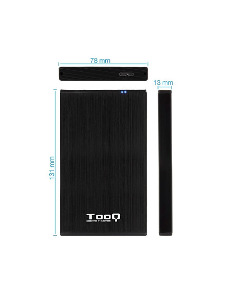 CAJA EXTERNA TOOQ TQE-2527B  2.5 USB 3.0
