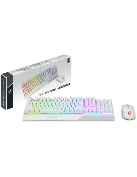 MSI Vigor GK30 Combo White - Comprar teclado y ratón gaming