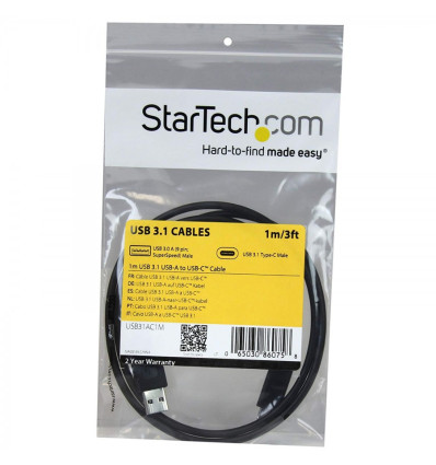 Cable adaptador STARTECH de USB Tipo-C a USB Tipo-A