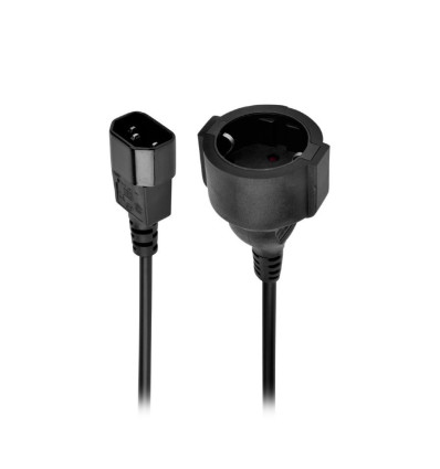 Cable Alimentacion GEMBIRD C14 Macho A Schuko Hembra