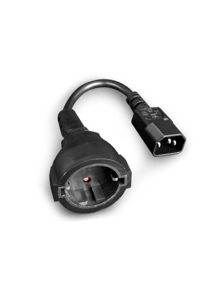 Cable Alimentacion GEMBIRD C14 Macho A Schuko Hembra