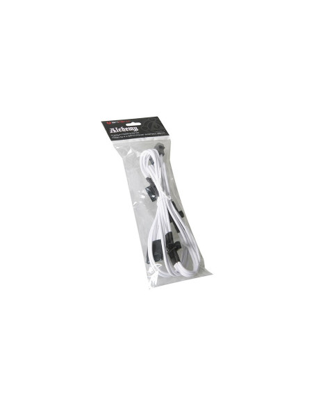 Cable alimentación molex/SATA 20 cm. blanco/negro