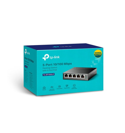 Switch TP-LINK 5 Puertos 10/100 Poe Tl-sf1005l