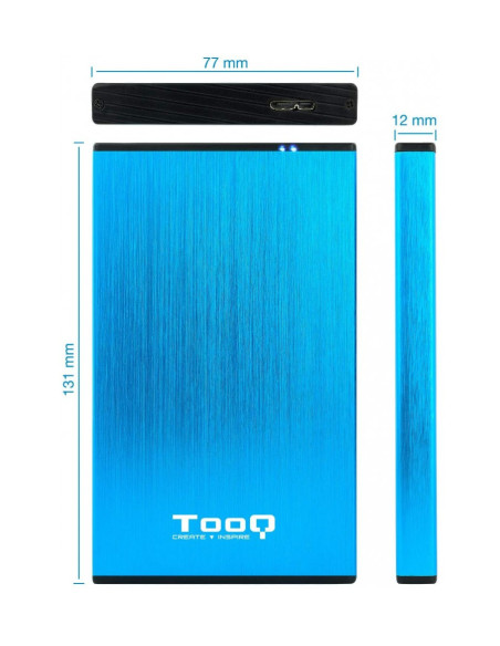 Tooq TQE-2527BL 2.5" USB 3.0 - Comprar caja externa