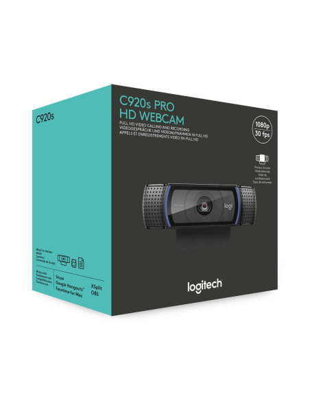 Webcam LOGITECH C920s Pro Full Hd