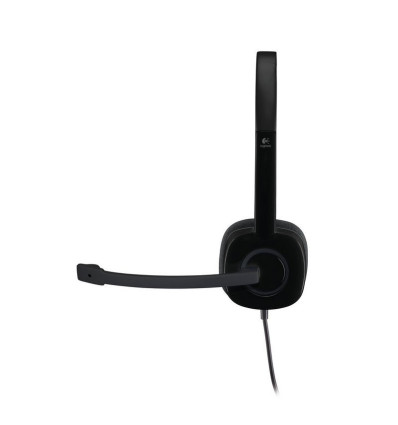 LOGITECH H151 Negro - Comprar auriculares Logitech con micrófono 180º