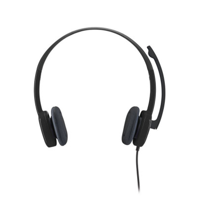 LOGITECH H151 Negro - Comprar auriculares Logitech con micrófono 180º