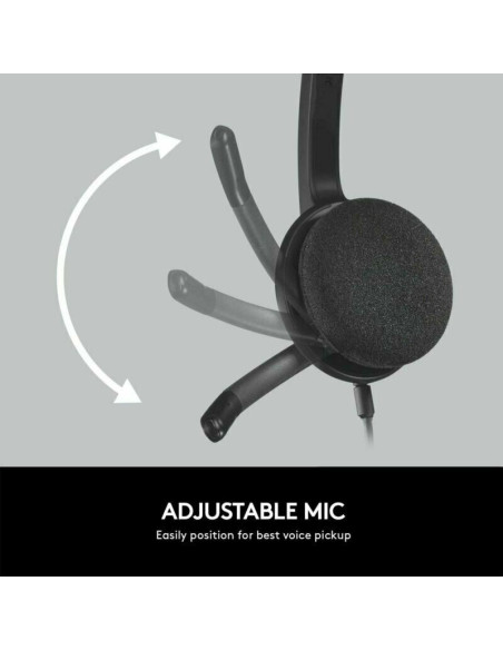 LOGITECH H340 Negro - Comprar auriculares USB Logitech con micrófono