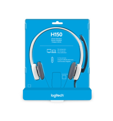 LOGITECH H150 Blanco - Comprar auriculares Logitech doble clavija