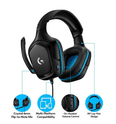 LOGITECH G432 Gaming 7.1 - Comprar auriculares Logitech gaming