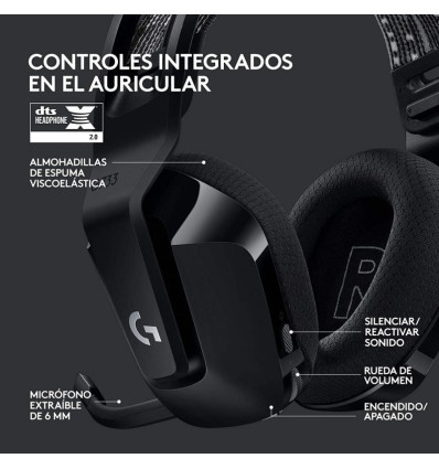 LOGITECH G733 - Comprar auriculares LOGITECH inalámbricos gaming