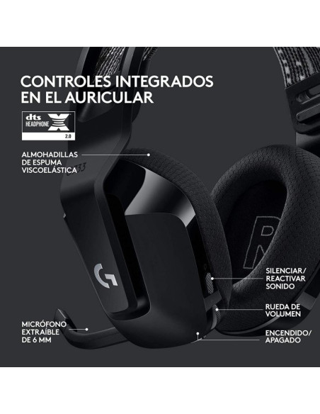 LOGITECH G733 - Comprar auriculares LOGITECH inalámbricos gaming