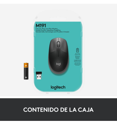 LOGITECH M190 Full Size Wireless Gris