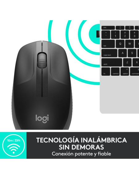 LOGITECH M190 Full Size Wireless Gris